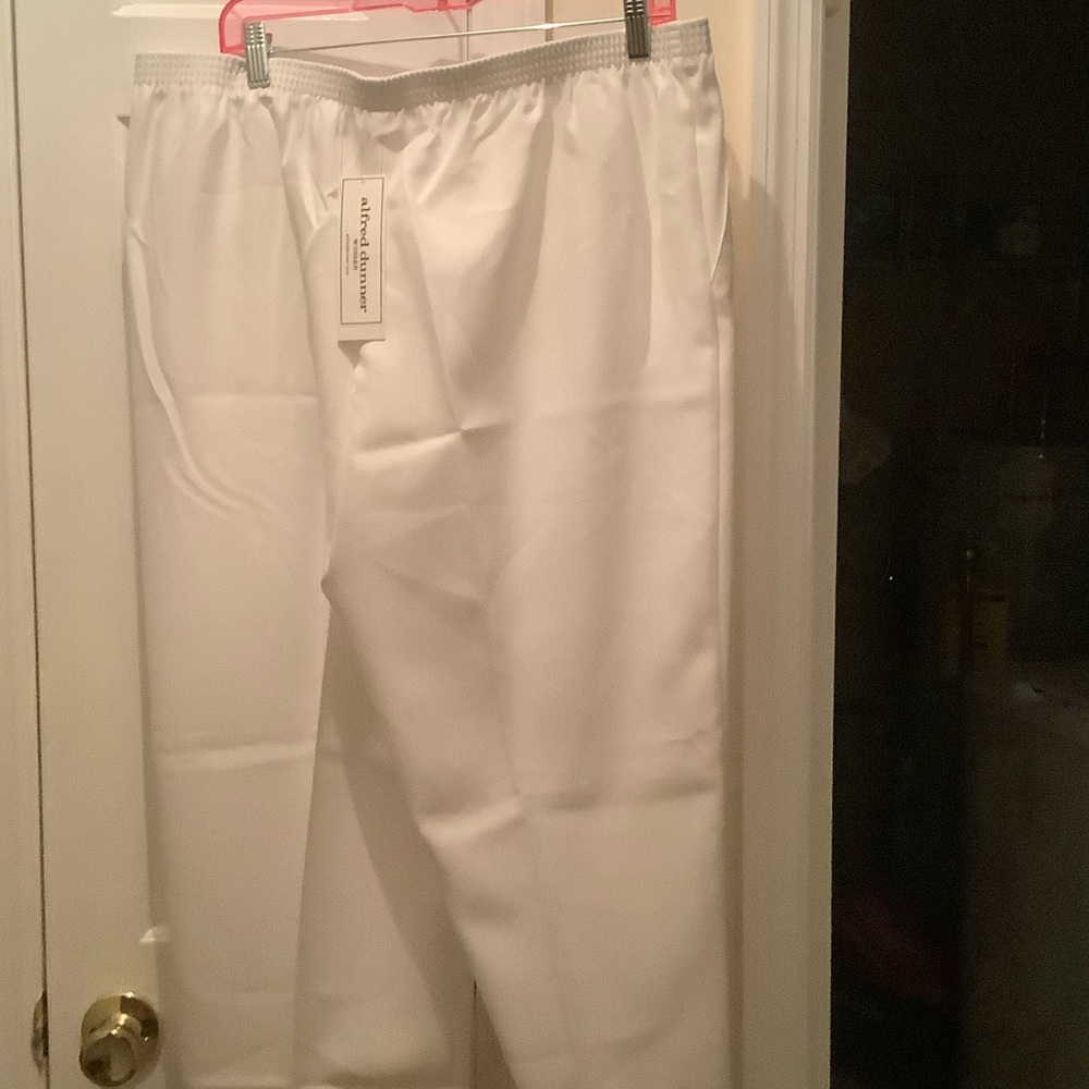 Alfred Dunner Classic White Pants